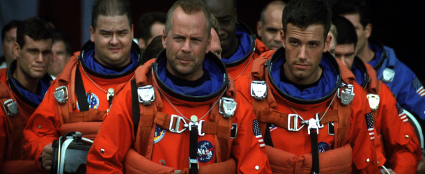 Bruce Willis and pals in Armageddon.
